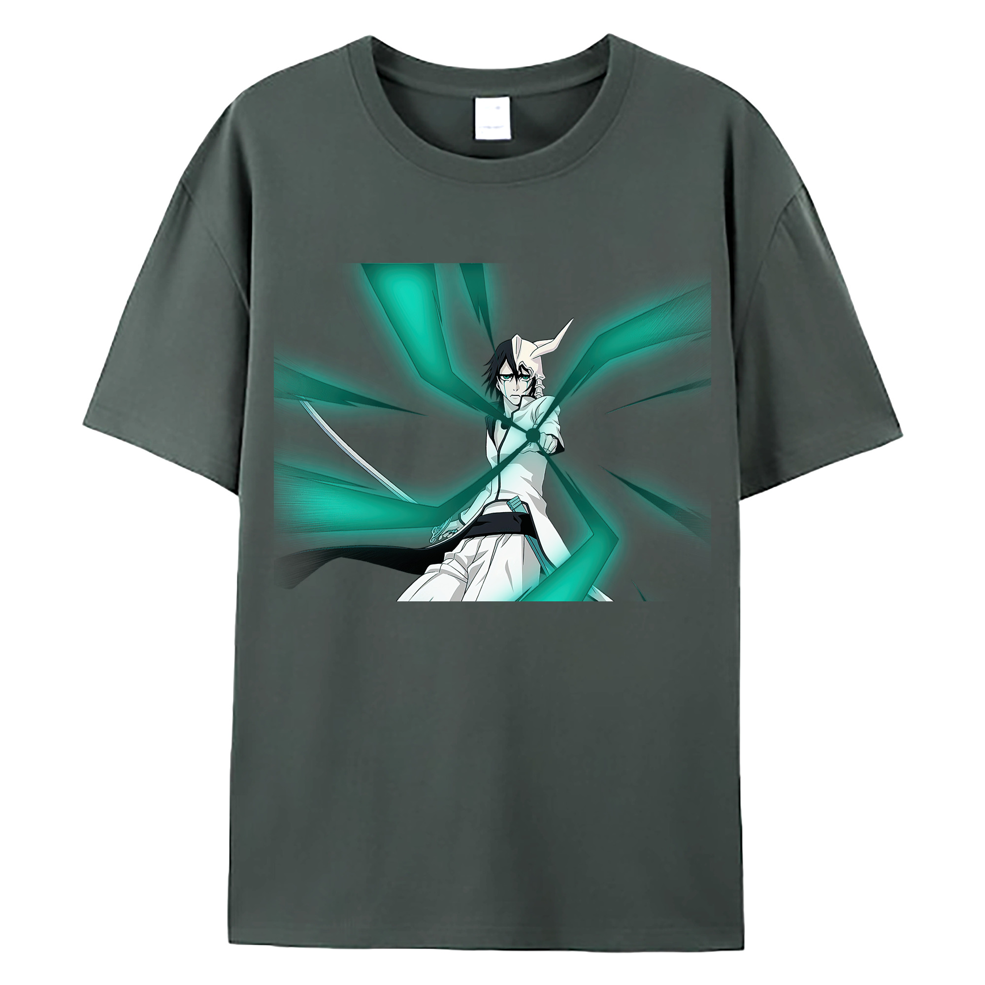 （画像用） ブリーチ ウルキオラ·シファー BLEACH Ulquiorra cifer 綿100％ メンズ半袖Tシャツ｜肌触りやわらか＆通気性